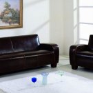 Leather Sofa Set Becker Premium Italian Quality 3pc (Sofa, Loveseat and Chair)