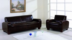 Leather Sofa Set Becker Premium Italian Quality 3pc (Sofa, Loveseat and Chair)