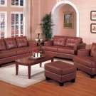 Leather Set 501591 Samuel Brown 2pc (Sofa & Loveseat)