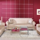 Sofa Bed Set Elita Beige Microfiber 3pc