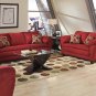 Sofa & Loveseat Alexandra In Red Microfiber