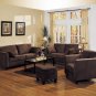 Sofa 2pc Set Park Place In Brown Velvet