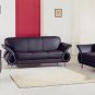 Black Leather Sofa & Loveseat 559