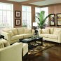 Sofa Set 2pc Park Place  In Beige Velvet