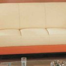 Sofa-Almond-Orange Leather GF-559