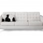 Leather sofa F-08  is available in black, brown, white colors.
