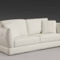 leather Sofa Nord White