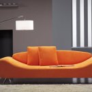 Sofa with Unique Shape Modern Orange Harmony