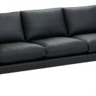 3-Seater Leather Sofa HGEM165 Jameson in Black or White