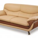 Leather Sofa 2106 Contemporary Dual Colored