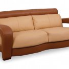Leather '677' Sofa Modern Two-Toned
