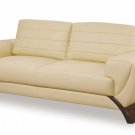Leather Sofa '739' Marvelous in Warm Cream Color Finish