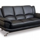 Leather Sofa 9908 Rogers Black