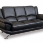 Leather Sofa 9908 Rogers Black