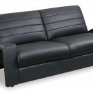 Leather '770' Sofa Modern Black