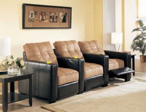 Seating Sofa Chair Premier Collection Microfiber Motion Home Theater