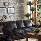Leather Sofa Manchester Dark Brown
