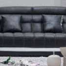 Leather Sofa 7030 Black