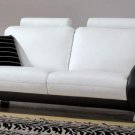 Leather Sofa 7392 White & Black