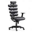 Unico Office Chair Available in Black or White Leatherette