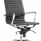 Office Chair Lider Hi-Back Black Leatherette Available in 4 Colors