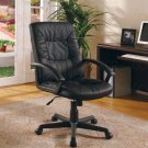 Office chair Contemporary with vinyl seat and back with brushed steel accents
