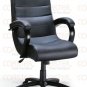 Office Chair Black Leather High Back Casters Gas Lift