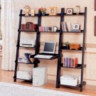 Slant Wall Unit Home Office in Black Finish