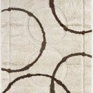 Rugs S4148 Super Shaggy Cream/Brown 5' x 7'