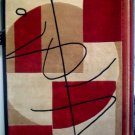 Rugs 1016 Modern Area Red Beige 5ft x 8ft