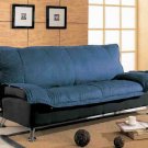 Sofa Bed Heather Blue/Black Microfiber !! ON SALE !!