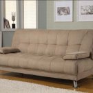 Sofa Bed 300147 Tan Microfiber