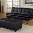 Sofa Bed 300156 Black Leather Match
