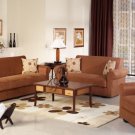Sofa Set Elita Brown Microfiber 3pc