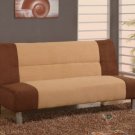 Sofa Bed Jason Beige/Brown Microfiber