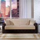 Sofa Bed Sienna in Beige Microfiber