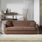 Sofa Bed Miami In Brown Microfiber