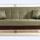 Sofa Bed Vera Mission Style Sage Microfiber