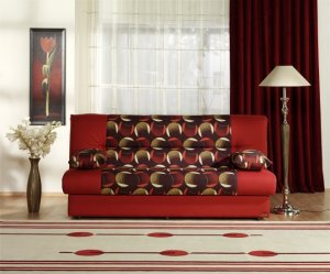 Sofa Bed Optic Red