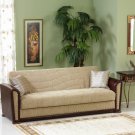 Sofa Bed Alfa Silver Brown