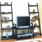 Tv Stand Black Finish 3pc Set