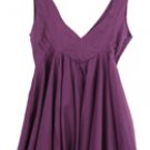 Woman's sleeveless v-neck cotton dress