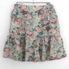 Woman's floral woven skirt
