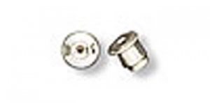 100 Silver Plated Barrel Ear nuts.Earring Findings