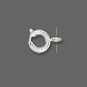 20 Silver Plated Deluxe Springring clasps, 7mm