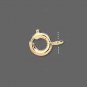 20 Gold Plated Deluxe Springring clasps, 7mm