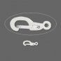 20 Silver Plated self-closing lobster claw Clasps