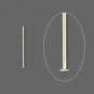 Thin 100 x 3/4 inch Gold Plated Head Pins.