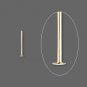 100 x 0.5 inch Gold Plated Head Pins.