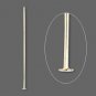 100 x 1.5 inch Gold Plated Head Pins.